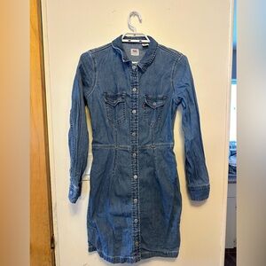 Levi button up dress